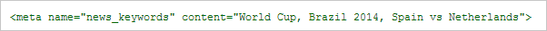 News_KeywordsMetatagExample