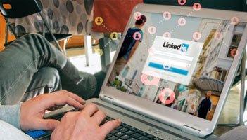 Screenshot of LinkedIn search functions. Consider adding a LinkedIn B2B marketing strategy