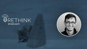 This is a picture of Andy Crestodina for the Rethink Podcast where he talks about improving your website to convert more traffic.