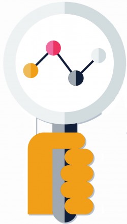 Web analytics illustration