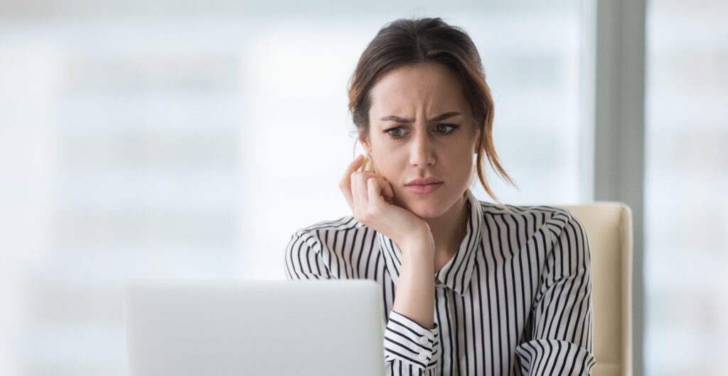 Woman confused about why marketing automation fails.