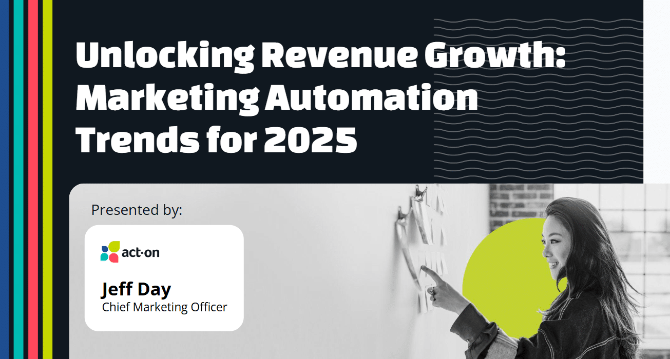 Webinar title slide with woman pointing to whiteboard.