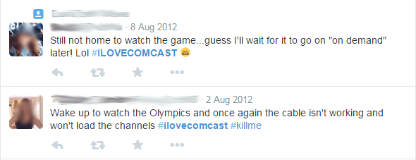 Comcast tweets