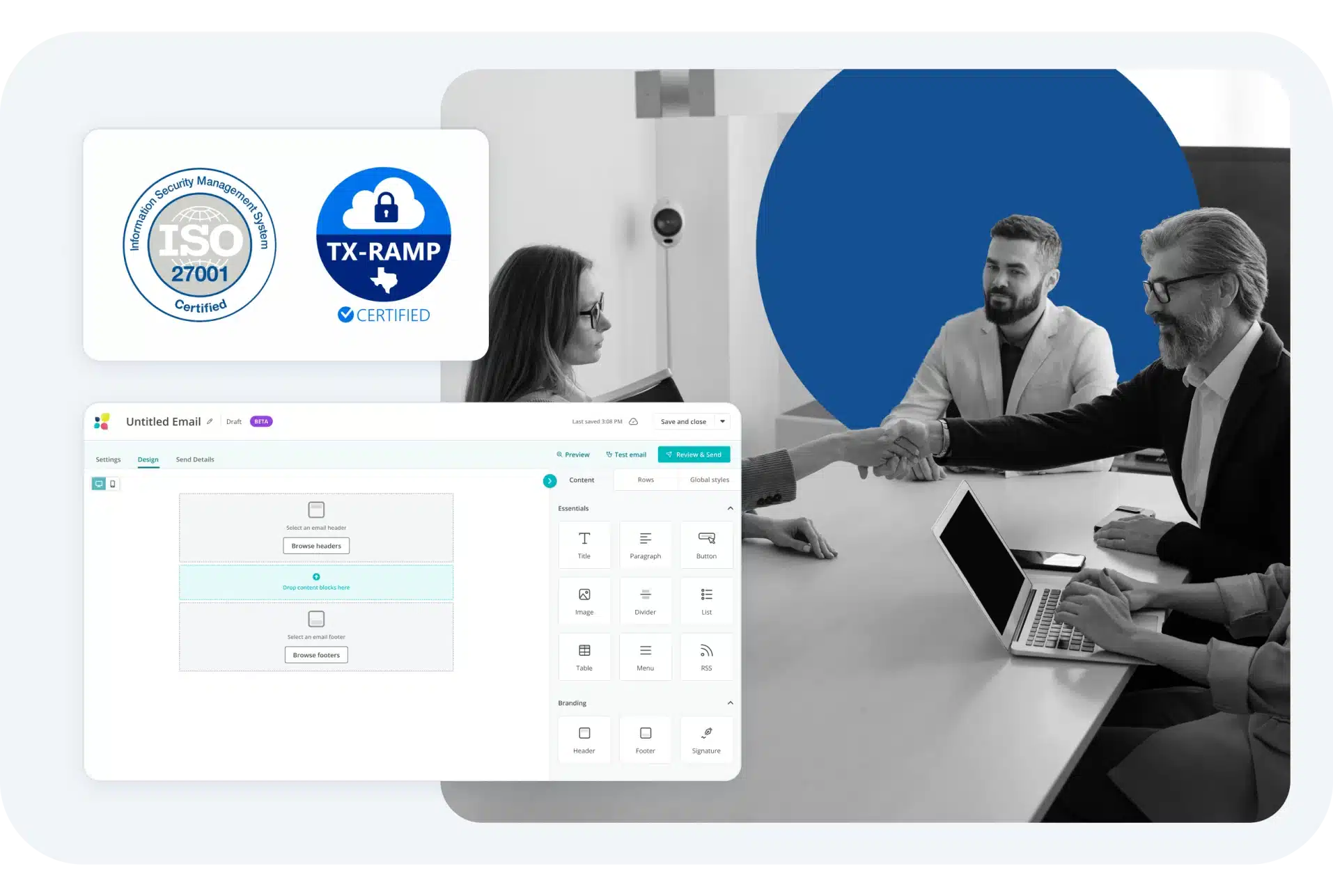 Marketing automation compliance features for banking.